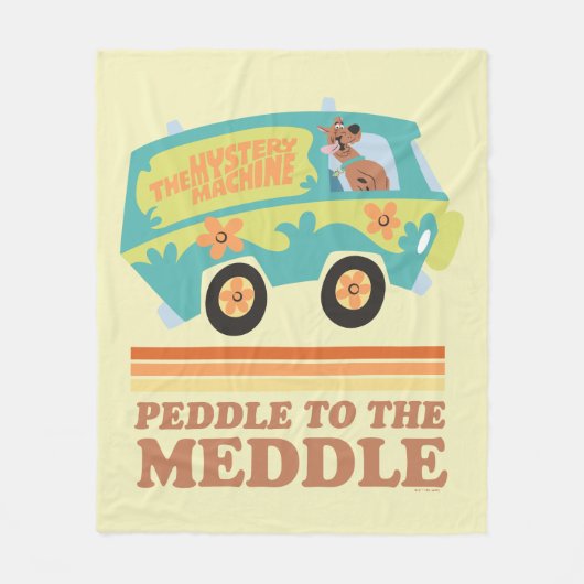 Scooby-Doo Mystery Machine "Peddle to the Meddle" Fleece Deken (Voorkant)