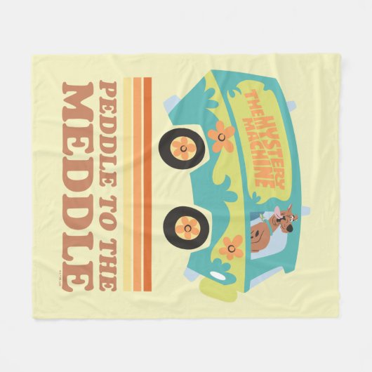 Scooby-Doo Mystery Machine "Peddle to the Meddle" Fleece Deken (Voorkant (Horizontaal))