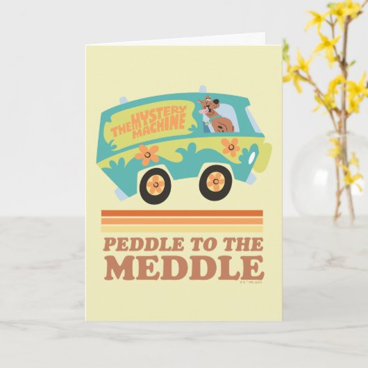 Scooby-Doo Mystery Machine "Peddle to the Meddle" Kaart (Gele Bloem)