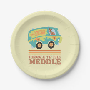 Scooby-Doo Mystery Machine "Peddle to the Meddle" Papieren Bordje