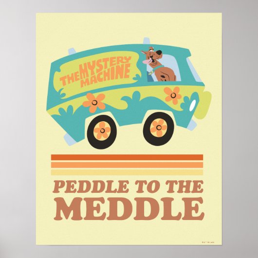 Scooby-Doo Mystery Machine "Peddle to the Meddle" Poster (Voorkant)