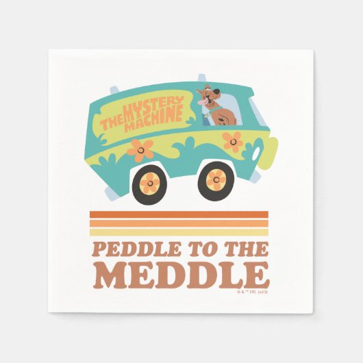 Scooby-Doo Mystery Machine "Peddle to the Meddle" Servet (Voorkant)