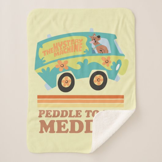 Scooby-Doo Mystery Machine "Peddle to the Meddle" Sherpa Deken (Voorkant)
