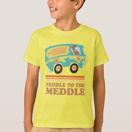 Scooby-Doo Mystery Machine "Peddle to the Meddle" T-shirt (Voorkant)