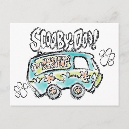 Scooby-Doo | Mystery Machine Sketch Briefkaart (Voorkant)