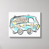 Scooby-Doo | Mystery Machine Sketch Canvas Afdruk (Voorkant)