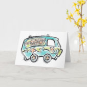 Scooby-Doo | Mystery Machine Sketch Kaart (Gele Bloem)