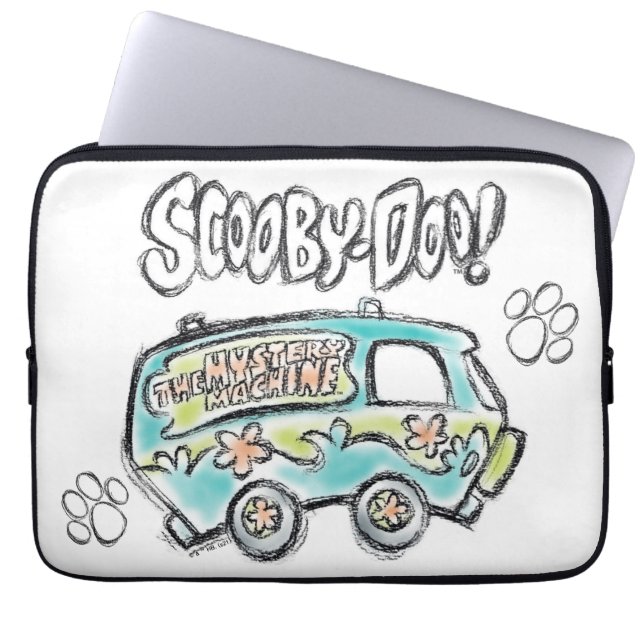 Scooby-Doo | Mystery Machine Sketch Laptop Sleeve (Voorkant)