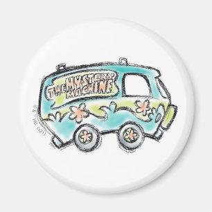 Scooby-Doo Mystery Machine Sketch Magneet