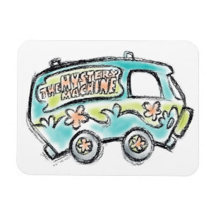 Scooby-Doo Mystery Machine Sketch Magneet