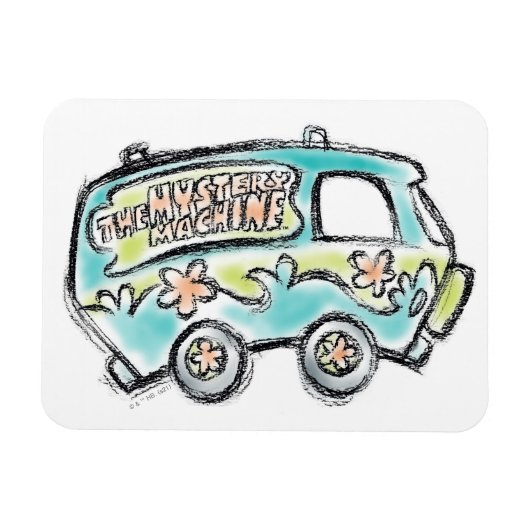 Scooby-Doo | Mystery Machine Sketch Magneet (Horizontaal)