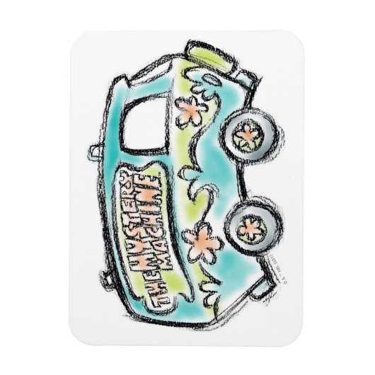 Scooby-Doo | Mystery Machine Sketch Magneet (Verticaal)