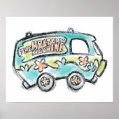 Scooby-Doo | Mystery Machine Sketch Poster (Voorkant)
