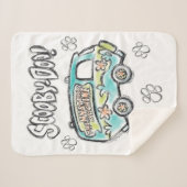 Scooby-Doo | Mystery Machine Sketch Sherpa Deken (Voorkant (horizontaal))