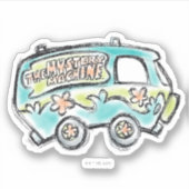 Scooby-Doo | Mystery Machine Sketch Sticker (Voorkant)