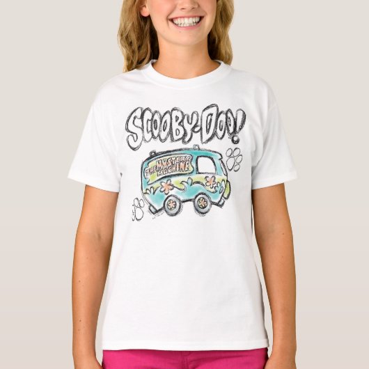 Scooby-Doo | Mystery Machine Sketch T-shirt (Voorkant)