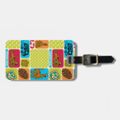 Scooby-Doo Mystery Pattern Bagagelabel (Voorkant horizontaal)