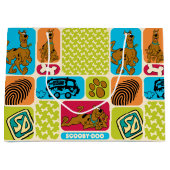 Scooby-Doo Mystery Pattern Large Cadeautasje (Voorkant)