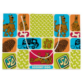 Scooby-Doo Mystery Pattern Large Cadeautasje (Achterkant)