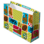 Scooby-Doo Mystery Pattern Large Cadeautasje (Voorkant Gekanteld)