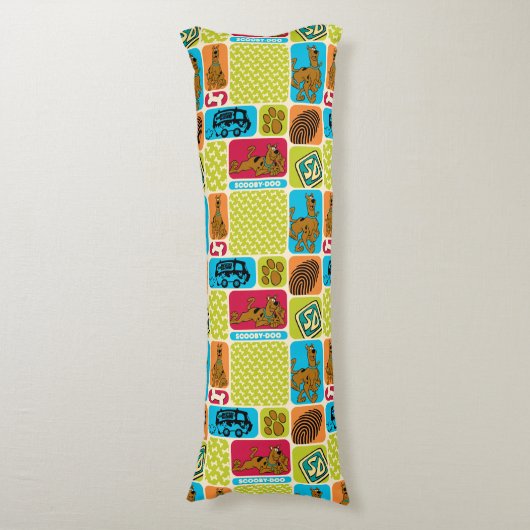 Scooby-Doo Mystery Pattern Lichaamskussen (Voorkant Verticaal)