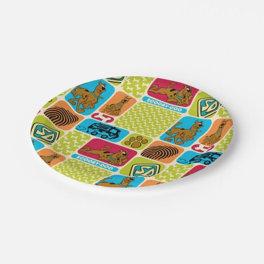 Scooby-Doo Mystery Pattern Papieren Bordje (Gekanteld)