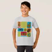 Scooby-Doo Mystery Pattern T-shirt (Voorkant volledig)