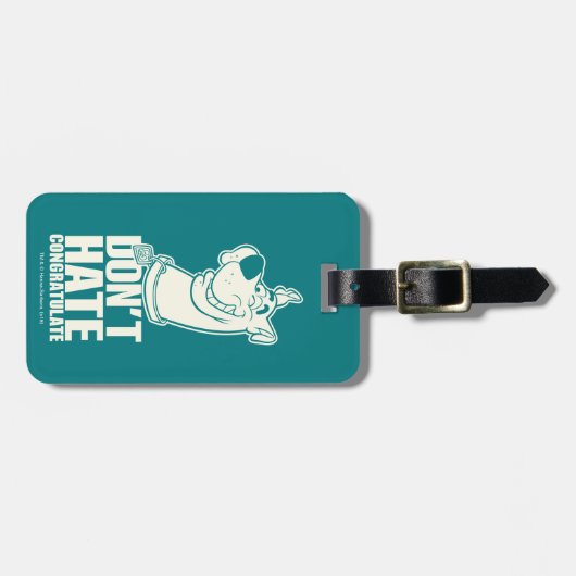 Scooby-Doo "Niet gehaat, gefeliciteerd" Grafisch Bagagelabel (Voorkant horizontaal)