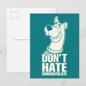 Scooby-Doo "Niet gehaat, gefeliciteerd" Grafisch Briefkaart (Voorkant / Achterkant)