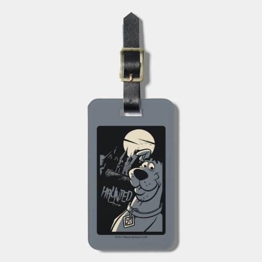 Scooby-Doo Noir Haunted Mansion Graphic Bagagelabel (Voorkant verticaal)