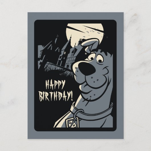 Scooby-Doo Noir Haunted Mansion Graphic Briefkaart (Voorkant)