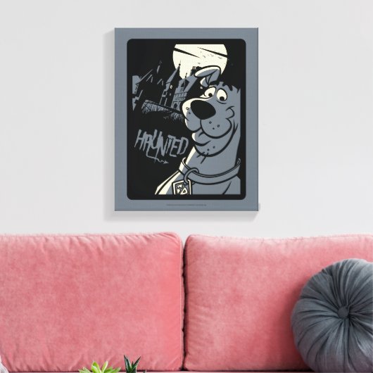Scooby-Doo Noir Haunted Mansion Graphic Canvas Afdruk (Insitu (Woonkamer))