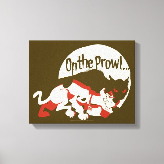 Scooby-Doo "On The Prowl" Canvas Afdruk (Voorkant)