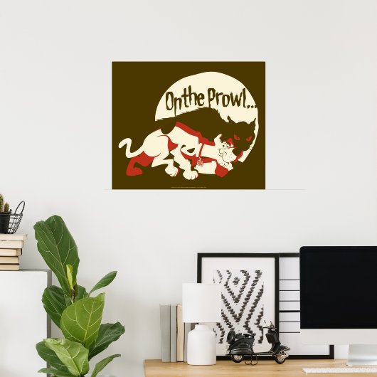 Scooby-Doo "On the Prowl" Poster (Thuiskantoor)