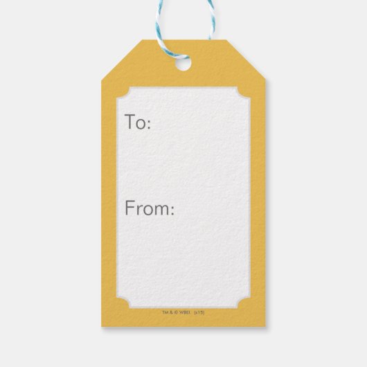 Scooby-Doo Opgewekt Gezicht Cadeaulabel (Achterkant)