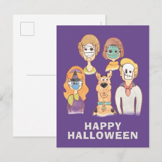 Scooby-Doo | Our Halloween Masks Briefkaart (Voorkant / Achterkant)
