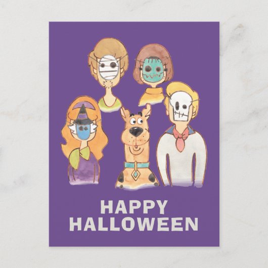 Scooby-Doo | Our Halloween Masks Briefkaart (Voorkant)