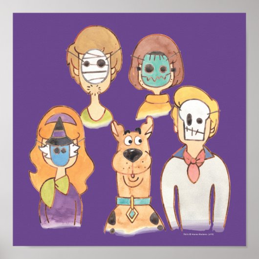 Scooby-Doo | Our Halloween Masks Poster (Voorkant)