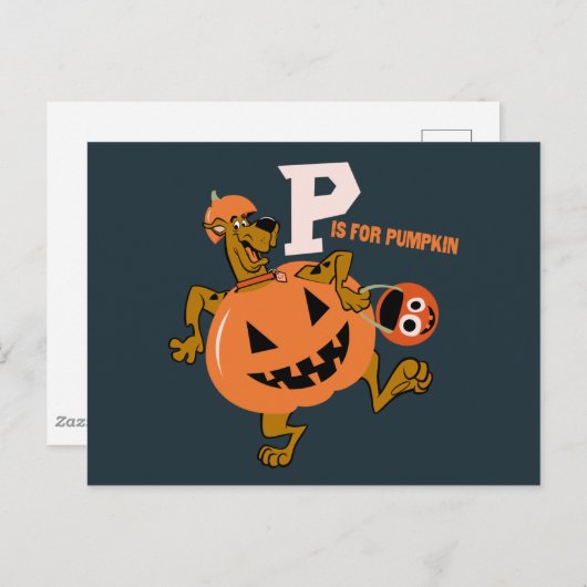 Scooby-Doo | P is voor pompoen Briefkaart (Voorkant / Achterkant)