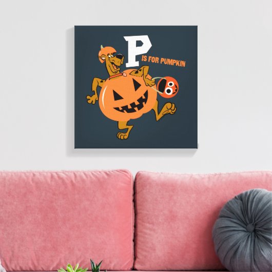 Scooby-Doo | P is voor pompoen Canvas Afdruk (Insitu (Woonkamer))