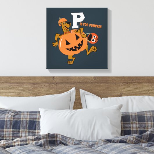 Scooby-Doo | P is voor pompoen Canvas Afdruk (Insitu (Slaapkamer))
