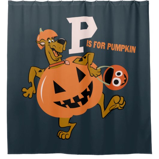 Scooby-Doo | P is voor pompoen Douchegordijn (Voorkant)