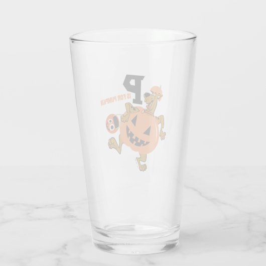 Scooby-Doo | P is voor pompoen Glas (Achterkant)
