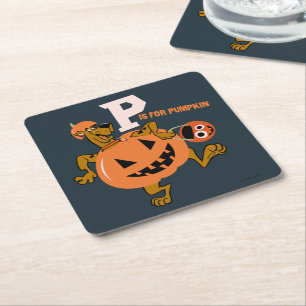 Scooby-Doo   P is voor pompoen Kartonnen Onderzetters