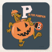 Scooby-Doo | P is voor pompoen Kartonnen Onderzetters (Voorkant)