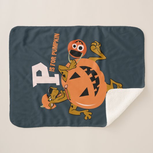 Scooby-Doo | P is voor pompoen Sherpa Deken (Voorkant (horizontaal))