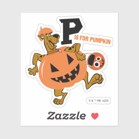 Scooby-Doo | P is voor pompoen Sticker (Vel)
