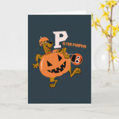 Scooby-Doo | P staat voor Pompoen Kaart (Gele Bloem)