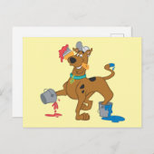 Scooby-Doo Paints Briefkaart (Voorkant / Achterkant)