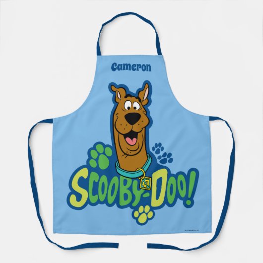 Scooby-doo Pauw Print Character Badge Schort (Voorkant)